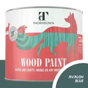 Thorndown Avalon Blue Satin Interior and Exterior Wood Paint 750ml