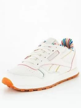 Reebok Classic Leather Rainbow Stripe Junior Trainer