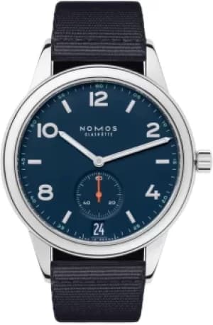 Nomos Glashutte Watch Club Automat Datum Atlantik Sapphire Crystal