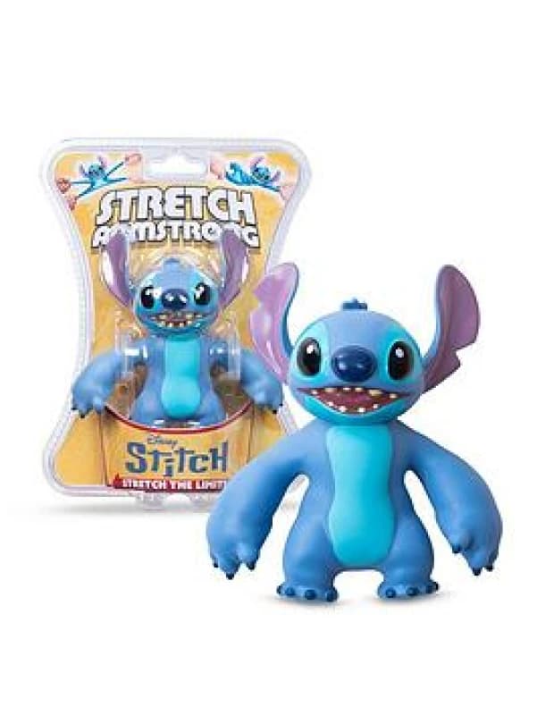 Basic Fun Stretch Armstrong Disney Stitch Figure - Super Stretchy Action Toy - Lilo & Stitch Crossover Collectible - For Ages 5+