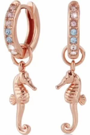 Olivia Burton Seahorse Huggies Rose Gold Earrings OBJSCE42