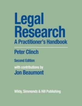 Legal Research by Peter Clinch Hardback