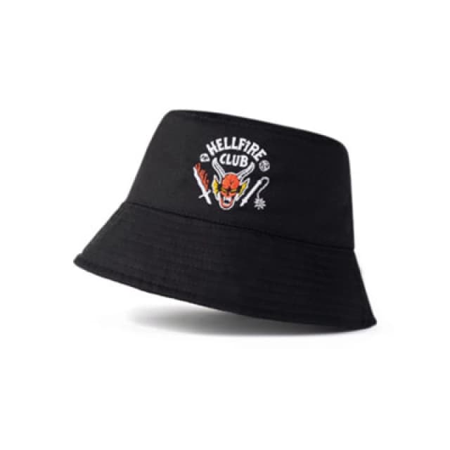 Stranger Things Stranger Things Bucket Hat in Black One Size Unisex 5063203042340