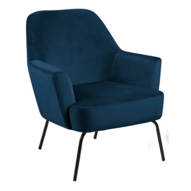 Furniture To Go Melissa Lounge Chair In Navy Blue