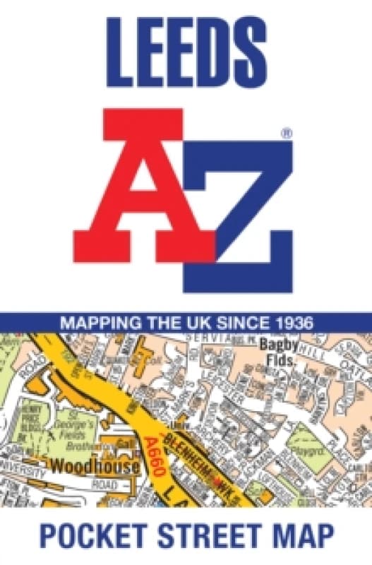 Leeds A-Z Pocket Street Map. By AZ Maps Books