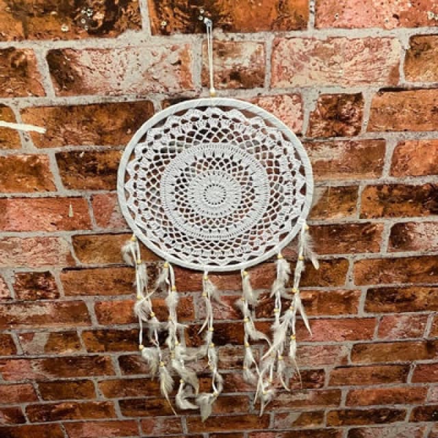 MSL 30CM White DREAM CATCHER WINDCHIME