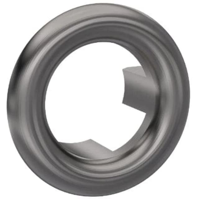 NUIE Nuie Brushed Pewter Round Overflow Cover - OVFL07 OVFL07
