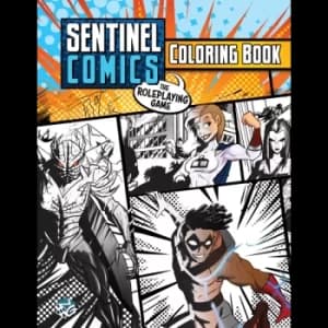 Sentinel Comics: The Roleplaying Game Colouring Book