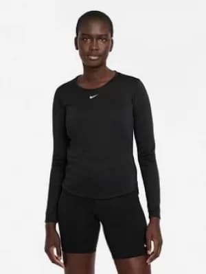 Nike The One Df Ls Top, Black Size M Women