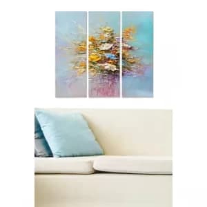 MDF519714841 Multicolor Decorative MDF Painting (3 Pieces)
