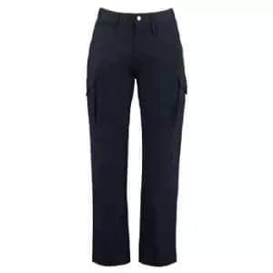 Kustom Kit Mens Workwear Trousers (30R) (Navy Blue)