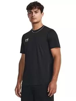 Under Armour Mens Challenger T-Shirt, Black, Size L, Men
