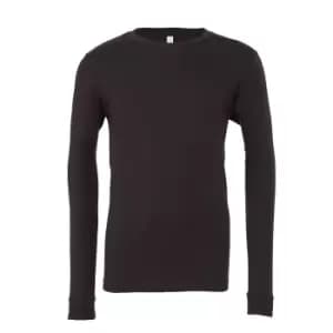Bella + Canvas Adults Unisex Jersey Long Sleeve T-Shirt (L) (Dark Grey Solid)