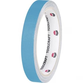 Toolcraft 403797 Fabric Adhesive Tape 10 m x 15mm - Blue
