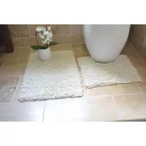 Rapport Home Furnishings 2 Piece Cotton Twist Bath Set Cream