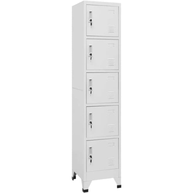 VIDAXL Locker Cabinet Light Grey 38x40x180cm Steel Vidaxl 8720286700952