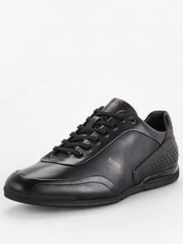 Hugo Boss Saturn Low Leather Trainers Size 10 Men