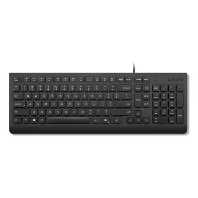 Lenovo Essential Wired QWERTY UK English Layout Keyboard Black 4Y41R64671