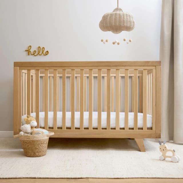 Clair De Lune de Lune Oak Cot Bed and Extension Kit Bundle Natural unisex One Size