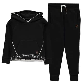Firetrap 2 Piece Jogging Set Infant Girls - Jet Black