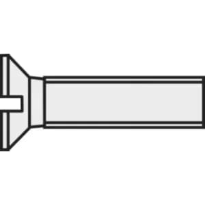 TOOLCRAFT 839954 Countersunk screws M3 16mm Slot DIN 963 Plastic, Polyamide 10 pc(s)