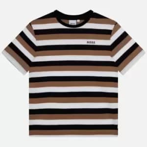 Hugo Boss Boys Stripe Short Sleeve T-Shirt - Black - 12 Years