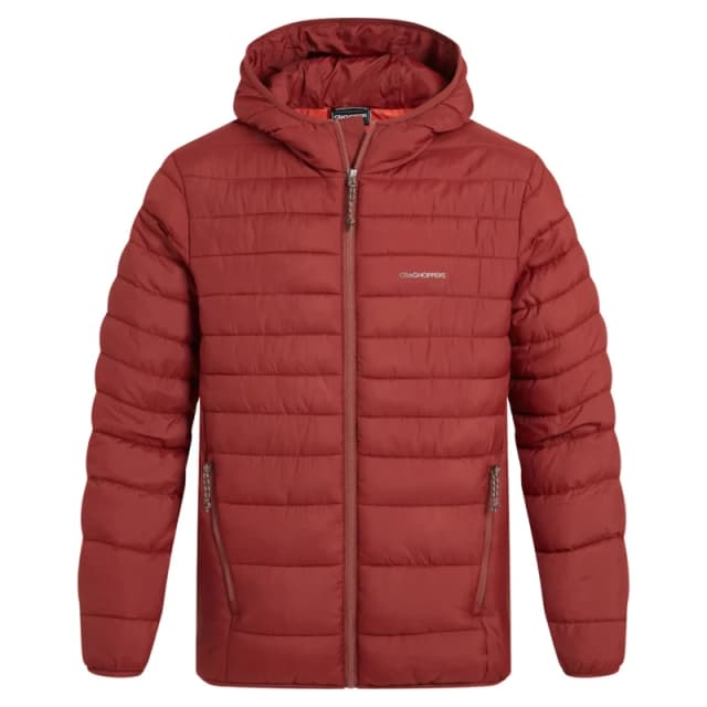 Craghoppers Craghoppers Men Compresslite Hooded Baffled Hooded Insulated Jacket in Red Size: Medium Red M Male 5063260143295