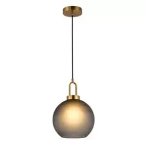 Larissa Polis Dome Ceiling Pendant Light Glass 1x E27 Max 40W