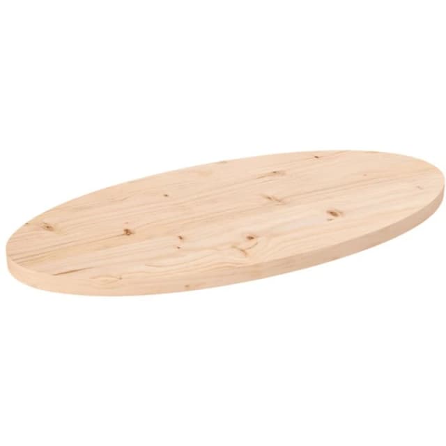 VIDAXL Table Top 70x35x2.5cm Solid Wood Pine Oval Vidaxl 8720845805425