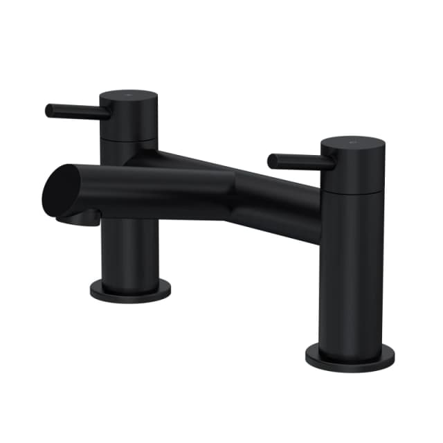 Balterley Minimalist Deck Mounted Bath Filler Tap Matt Black Balterley Black