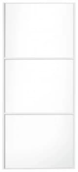 Sliding Wardrobe Door W762mm 3 Panel White