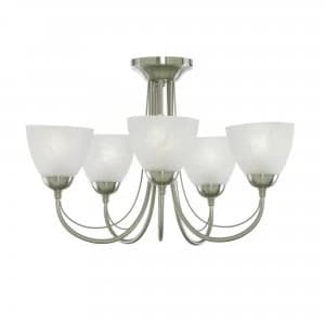 Litecraft Lima Large Brass Ceiling Light