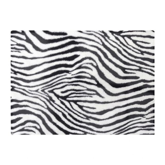 Warren Reed Designer Zebra Texture Pattern Glass Chopping Board