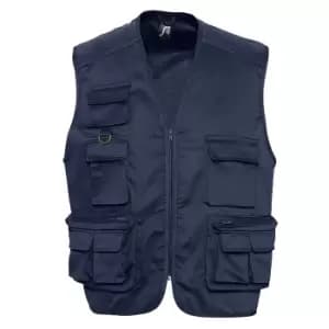 SOLS Wild Unisex Full Zip Waistcoat Bodywarmer Jacket (XL) (Navy)