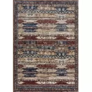 Mastercraft Alhambra Rug - 6576A Ivory - 133x195cm, Cotton - Red