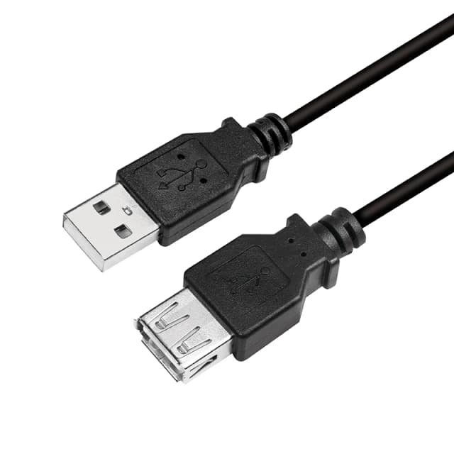 LogiLink CU0010B USB cable USB 2.0 2m USB A Black