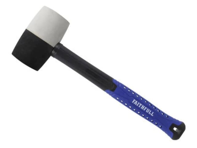 Faithfull Black & White Fibreglass Combination Mallet RMBWF24 Weight: 680g