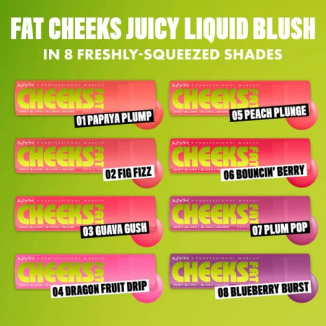 NYX Professional Makeup Fat Cheeks Juicy Liquid Blush Fig Fizz