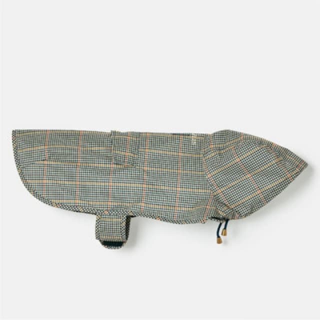 Joules Henson Check Packaway Jacket Dog Coat