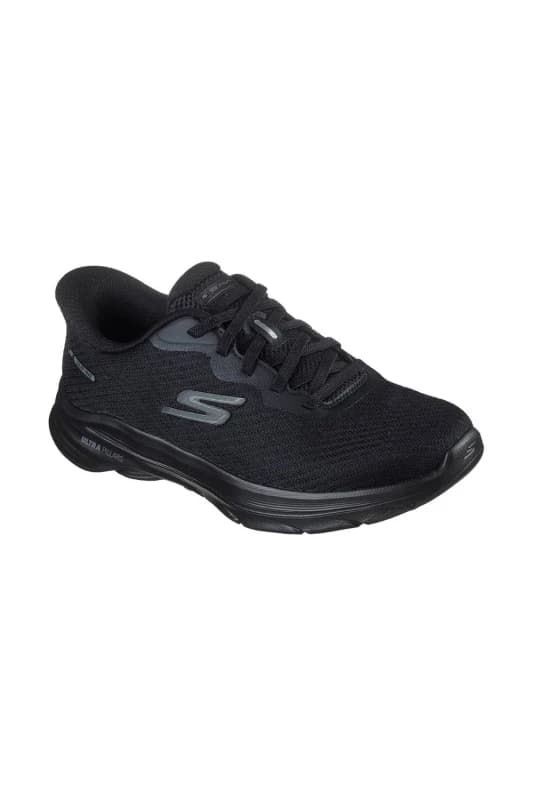 Skechers Womens GO WALK 8 NADIA Slip-Ins Black Size: 4 Black Female 4