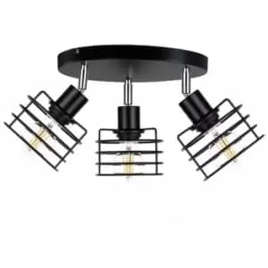Keter Viva Ceiling Spotlight Clusters Black, 35cm, 3x E27