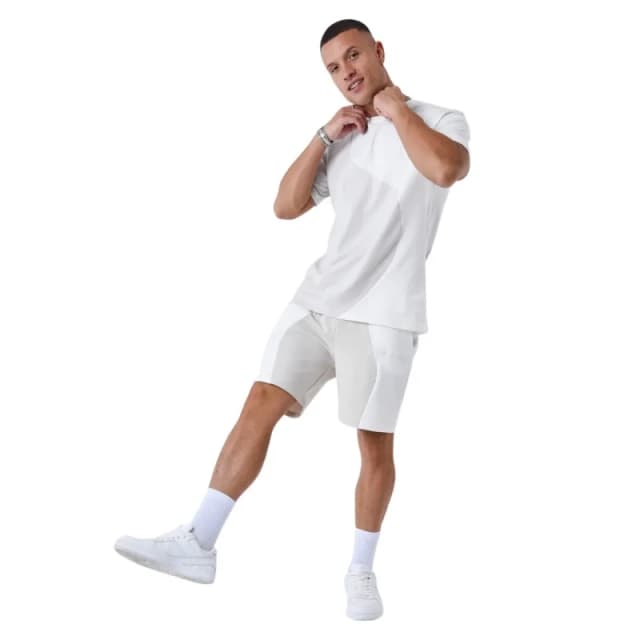 Project X Paris Two-tone wave style shorts Project X Paris Blanc Male S