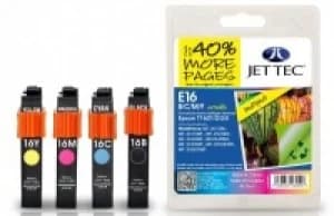Epson T1621 2 3 4 Multipack Remanufactured JetTec Ink Cartridge