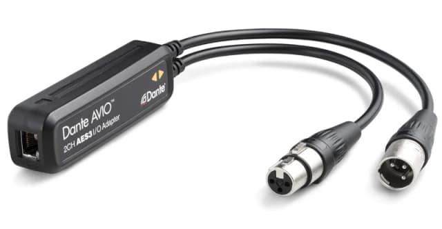 Audinate AES3 audio cable 4 x XLR (3-pin) RJ-45 Black