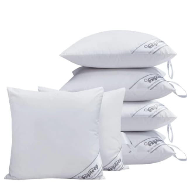 Ezysleep Ezysleep X2 Goose Feather and Down Cushion Inner Pads in White Size: 45cm x 45cm White 45cm x 45cm Unisex 0721545366191