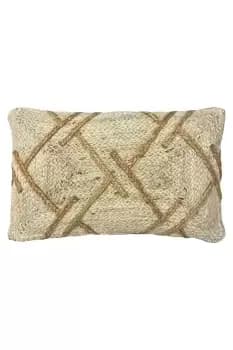 Boda Contrast Braided Jute Woven Cushion