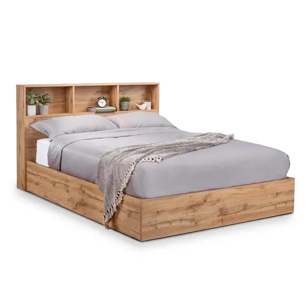 Julian Bowen Bali Ottoman Storage 90cm Single Bed - Light Oak BAL001