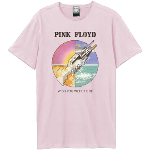 Amplified Amplified Men Wish You Were Here Pink Floyd T-Shirt Size: Small Pink S Male 5063750865461