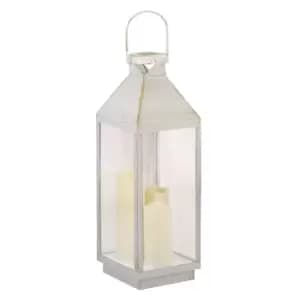 Suri Solar LED Outdoor Candle Lantern - Ivory