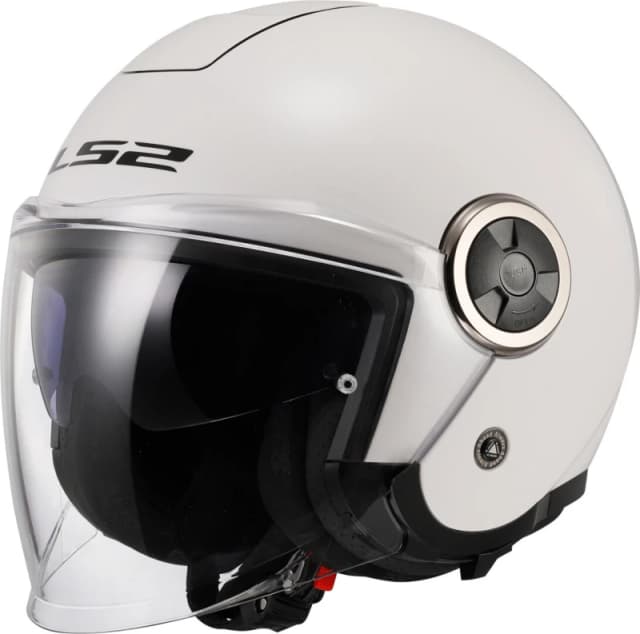 LS2 OF620 Classy Solid White Jet Helmet Size L